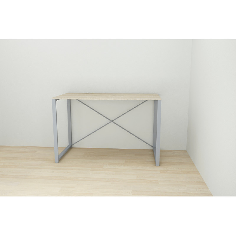 Письмовий стіл Ferrum-decor Серії Конект 75x120x600 сірий ДСП Дуб Сонома 16мм (FRD-104216)
