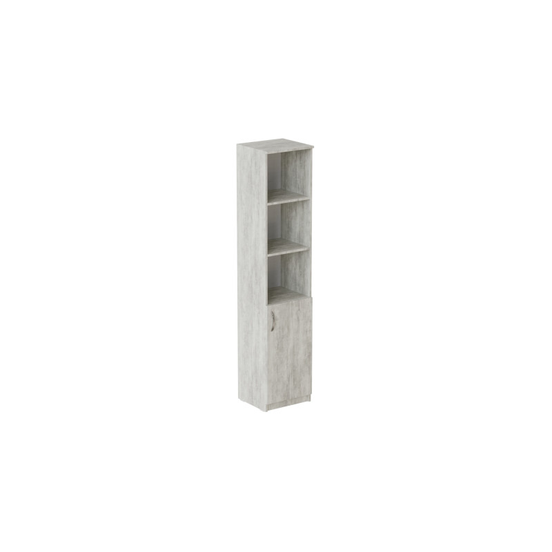Пенал Анжело Ferrum-decor на 4 полиці з 1 дверима 1900x400x380 ДСП Бетон 16 мм (FRD-104916)