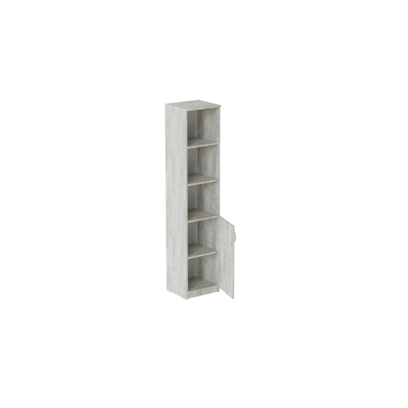 Пенал Анжело Ferrum-decor на 4 полиці з 1 дверима 1900x400x380 ДСП Бетон 16 мм (FRD-104916)