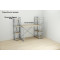 Етажерка 4/34 Ferrum-decor Серії Конект 120x34x28 сірий ДСП Дуб Сонома 16мм (FRD-104286)