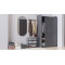 Полиця для взуття Слайм 3 Ferrum-decor 635x630x260 Чорний метал ДСП Біле 16 мм (FRD-105156)