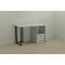 Письменный стол Ferrum-decor Отто 76x120x60 черный ДСП Белое 32мм (FRD-103576)