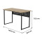 Стіл письмовий Майк Ferrum-decor 75x140x70 Білий метал ДСП Кашемір 16 мм (FRD-108328)