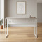 Стіл письмовий Майк Ferrum-decor 75x140x70 Білий метал ДСП Кашемір 16 мм (FRD-108328)