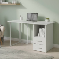 Письмовий стіл Ferrum-decor Отто 76x140x60 білий ДСП Біле 32мм (FRD-101036)