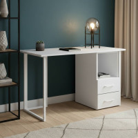 Письмовий стіл Ferrum-decor Отто 76x120x70 білий ДСП Біле 32мм (FRD-101046)