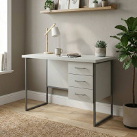 Письменный стол Ferrum-decor Гарри 76x120x60 серый ДСП Белое 32мм (FRD-101456)