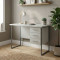 Письменный стол Ferrum-decor Гарри 76x120x60 серый ДСП Белое 32мм (FRD-101456)