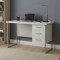 Письменный стол Ferrum-decor Гарри 76x140x60 серый ДСП Белое 32мм (FRD-101466)
