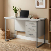 Письмовий стіл Ferrum-decor Гаррі 76x120x70 сірий ДСП Біле 32мм (FRD-101476)