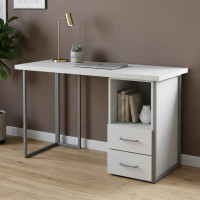 Письмовий стіл Ferrum-decor Отто 76x120x60 сірий ДСП Біле 32мм (FRD-101496)