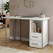 Письменный стол Ferrum-decor Отто 76x140x60 серый ДСП Белое 32мм (FRD-101506)