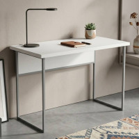 Письмовий стіл Ferrum-decor Коді 76x120x60 сірий ДСП Біле 32мм (FRD-101666)