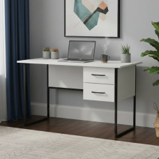 Письмовий стіл Ferrum-decor Дакота 75x120x60 чорний ДСП Біле 16мм (FRD-101916)