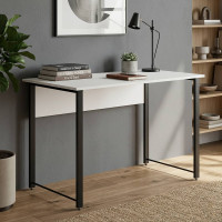 Письмовий стіл Ferrum-decor Курт 75x120x60 чорний ДСП Біле 16мм (FRD-102026)