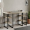 Письменный стол Ferrum-decor Карэн 76x120x60 черный ДСП Дуб Сонома 32мм (FRD-102046)