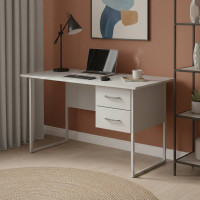 Письмовий стіл Ferrum-decor Дакота 75x120x70 білий ДСП Біле 16мм (FRD-102116)