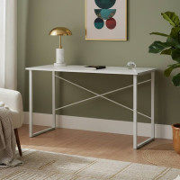 Письмовий стіл Ferrum-decor Дейв 75x120x60 білий ДСП Біле 16мм (FRD-102146)