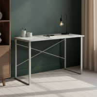 Письмовий стіл Ferrum-decor Дейв 75x140x60 білий ДСП Біле 16мм (FRD-102156)