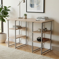 Комп'ютерний стіл Ferrum-decor Карен 75x140x70 сірий ДСП Дуб Сан-Марино 32мм (FRD-102456)