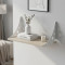 Полиця настінна Ferrum-decor Ханді 2 240x700x240 метал Білий ДСП Сонома 16 мм (FRD-102606)