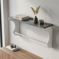 Полиця настінна Ferrum-decor Юзібі 270x500x150 метал Білий ДСП Бетон 16 мм (FRD-102666)