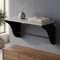 Настінна полиця Ferrum-decor Комфі 260x500x240 метал Чорний ДСП Біле 16 мм (FRD-102716)