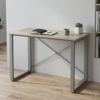 Письмовий стіл Ferrum-decor Драйв 750x1200x600 Сірий метал ДСП Дуб Сан-Марино 16 мм (FRD-103116)