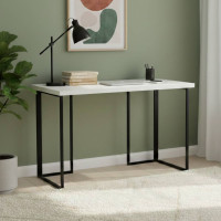 Письменный стол Ferrum-decor Ханна 76x120x70 черный ДСП Белое 32мм (FRD-103516)