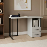 Письмовий стіл Ferrum-decor Отто 76x120x70 чорний ДСП Біле 32мм (FRD-103596)