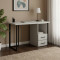 Письмовий стіл Ferrum-decor Отто 76x140x70 чорний ДСП Біле 32мм (FRD-103606)
