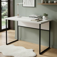 Письмовий стіл Ferrum-decor Коді 76x140x60 чорний ДСП Біле 32мм (FRD-103756)