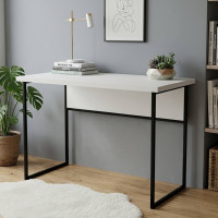 Письмовий стіл Ferrum-decor Коді 76x140x70 чорний ДСП Біле 32мм (FRD-103786)