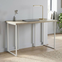 Письмовий стіл Ferrum-decor Ханна 76x120x60 білий ДСП Дуб Сонома 32мм (FRD-104006)