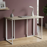 Письмовий стіл Ferrum-decor Ханна 76x140x60 білий ДСП Дуб Сонома 32мм (FRD-104016)