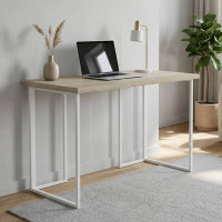 Письмовий стіл Ferrum-decor Ханна 76x100x70 білий ДСП Дуб Сонома 32мм (FRD-104026)