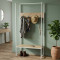 Вешалка напольная модульная Ferrum-decor Трелис 12 180x90x38 белый ДСП Дуб Сонома 16мм (FRD-104316)