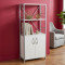 Этажерка 3/60 Ferrum-decor Серии Конект с тумбой 144x60x28 Серый ДСП Белое (FRD-104456)