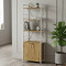 Етажерка 4/60 Ferrum-decor Серії Конект із тумбою 179x60x28 Білий ДСП Артизан (FRD-104496)