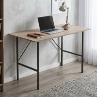 Стол письменный Line Тайм Ferrum-decor 750x1200x600 Черный металл ДСП Дуб Сан-Марино 16 мм (FRD-104886)
