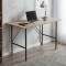 Стол письменный Line Тайм Ferrum-decor 750x1200x600 Черный металл ДСП Дуб Сан-Марино 16 мм (FRD-104886)