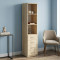 Пенал Анжело Ferrum-decor на 3 полиці із 4 шухлядами 1900x400x380 ДСП Дуб Сонома 16 мм (FRD-104926)