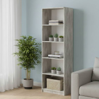 Шафа Анжело Ferrum-decor на 5 полиць 1900x600x380 ДСП Бетон 16 мм (FRD-104976)