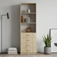 Шафа Анжело Ferrum-decor на 3 полиці з 4 ящики 1900x600x380 ДСП Дуб Сонома 16 мм (FRD-104986)