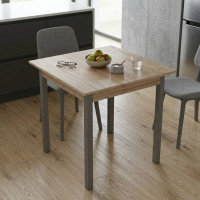 Стіл кухонний Ferrum-decor Дієго 75x80x80 Сірий ДСП Сан-Марино 16мм (FRD-105654)