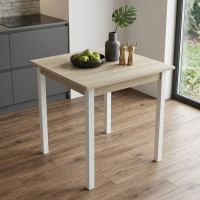 Стол кухонный Ferrum-decor Диего 75x70x70 Белый ДСП Сонома 16мм (FRD-106294)