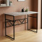 Стіл письмовий Раян Ferrum-decor 750x1000x600 Чорний метал ДСП Бетон 32 мм (FRD-106474)