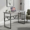 Стіл письмовий Раян Ferrum-decor 750x1400x700 Чорний метал ДСП Бетон 32 мм (FRD-106504)