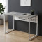 Стіл письмовий Майк Ferrum-decor 75x120x60 Білий метал ДСП Бетон 16 мм (FRD-106514)