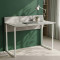 Стіл письмовий Скай Ferrum-decor 75x140x60 Білий метал ДСП Бетон 16 мм (FRD-106664)